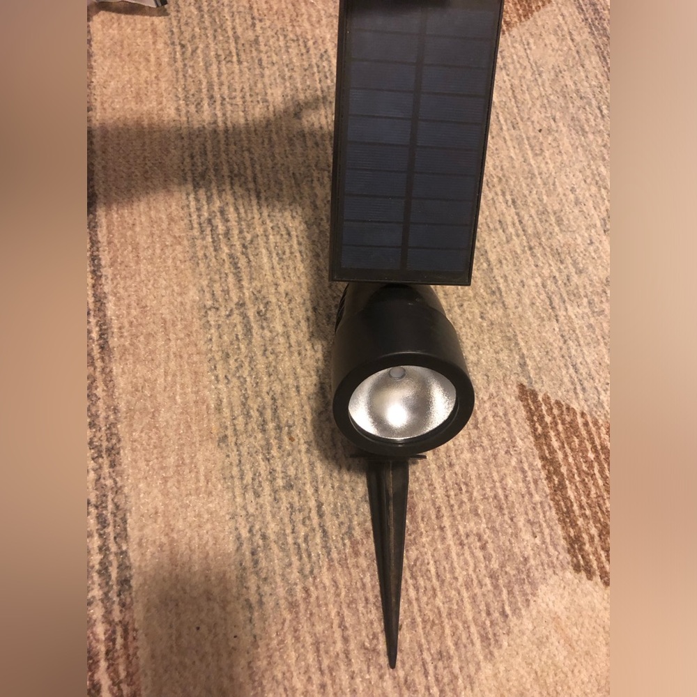 Solar-Powered Outdoor Spotlight